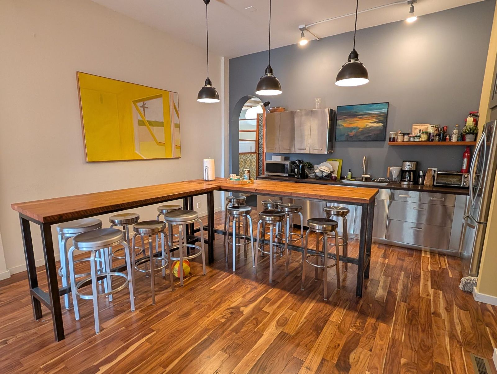 The shared kitchen