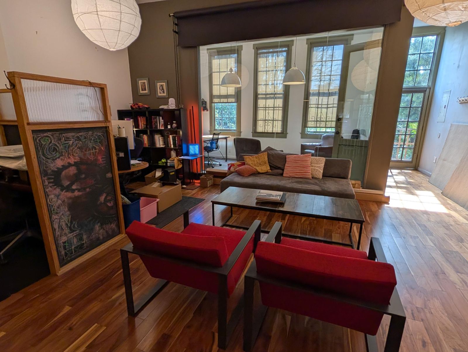 View of the conference room from the kitchen