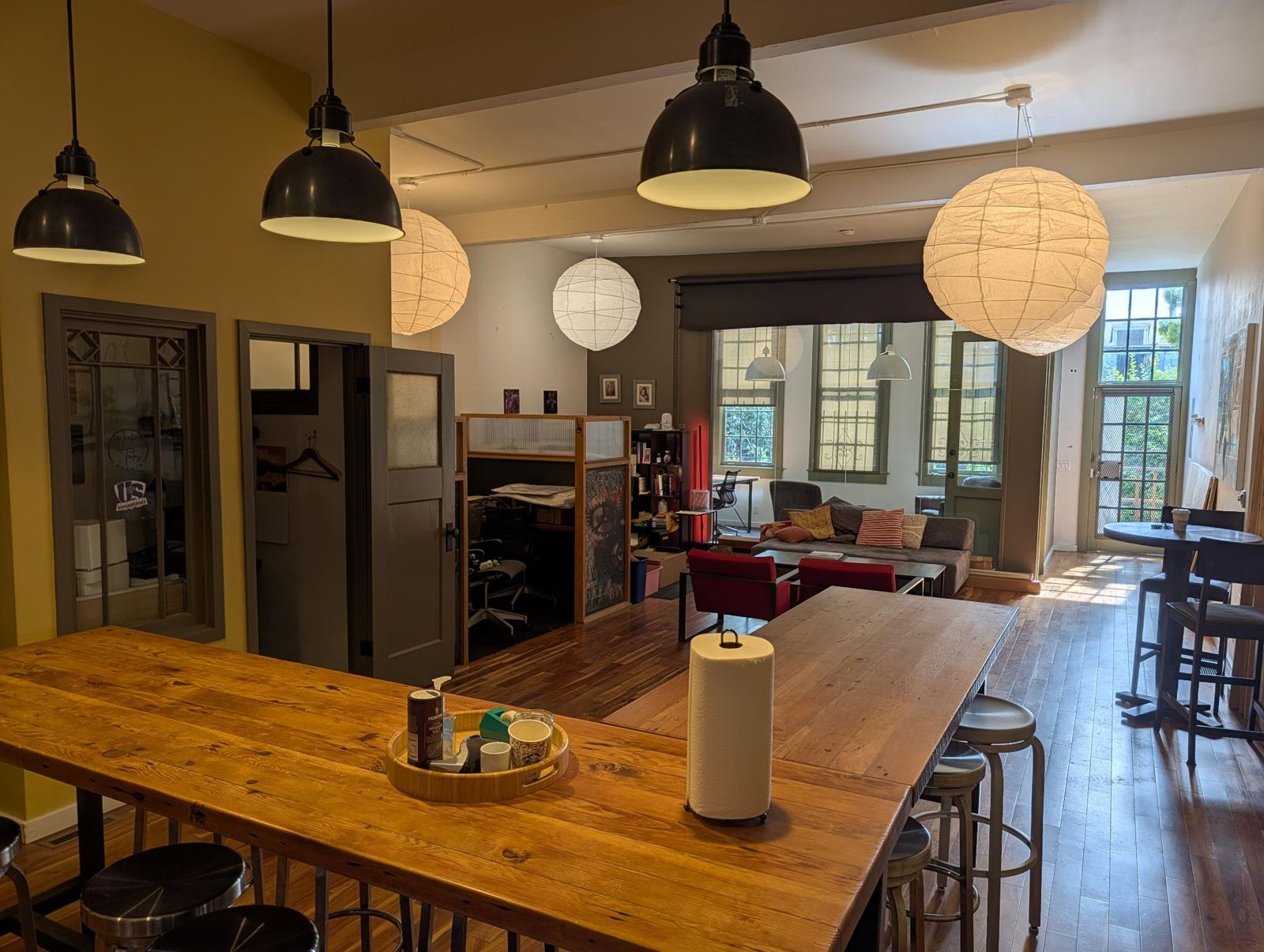 Another view of the conference room from the kitchen